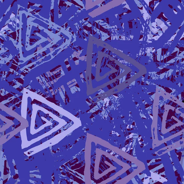 Patrón sin costura con triángulos texturizados — Archivo Imágenes Vectoriales