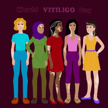 Dünya Vitiligo günü için poster tasarımı