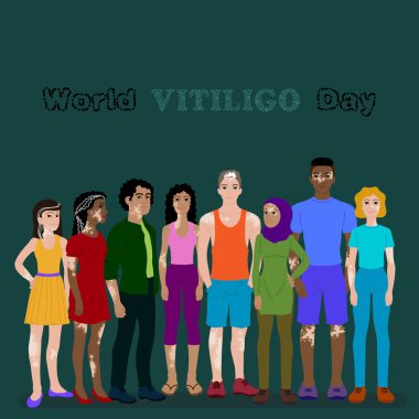Dünya Vitiligo günü için poster tasarımı