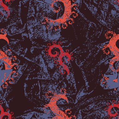 Dokulu bukleler ile dikişsiz desen