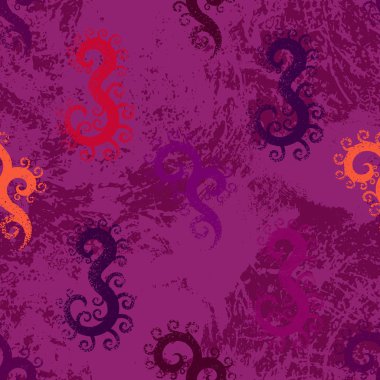 Dokulu bukleler ile dikişsiz desen