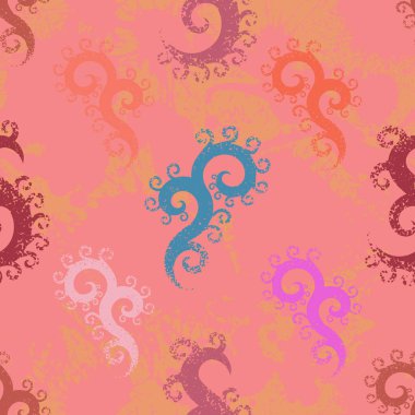 Dokulu bukleler ile dikişsiz desen