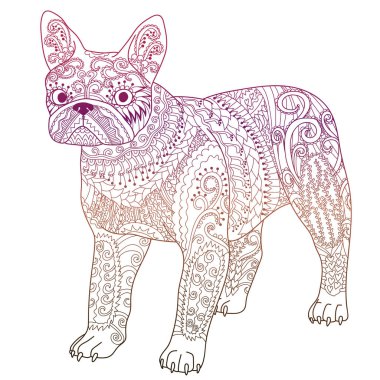 Yüksek detay desenli Fransız buldozer.