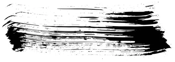 Coup de pinceau noir désordonné. Vecteur — Image vectorielle