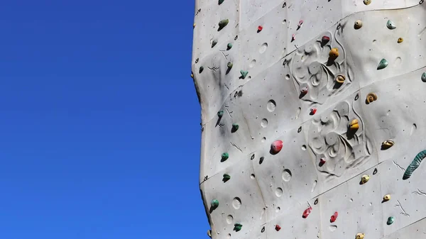 Climbing Wall Blue Sky Background — Stock Photo, Image
