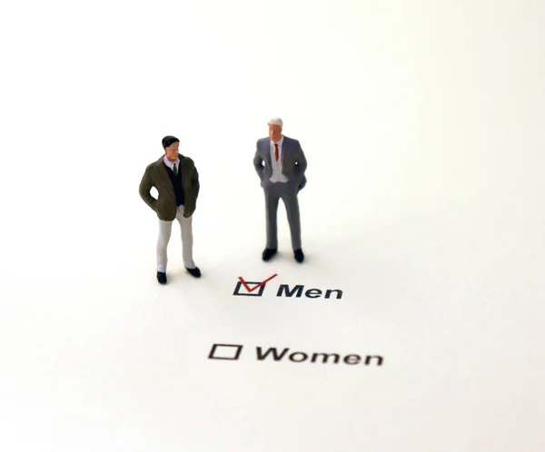 採用における男女差別の概念 — ストック写真