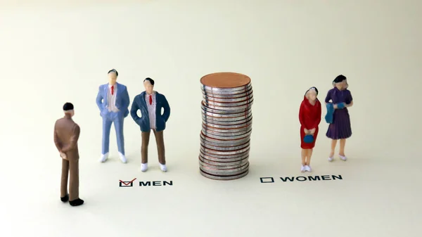 Koncept Genderové Diskriminace Proti Sociálnímu Úspěchu — Stock fotografie