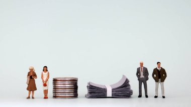 Erkekler ve kadınlar arasındaki istihdam eşitsizliği kavramı.