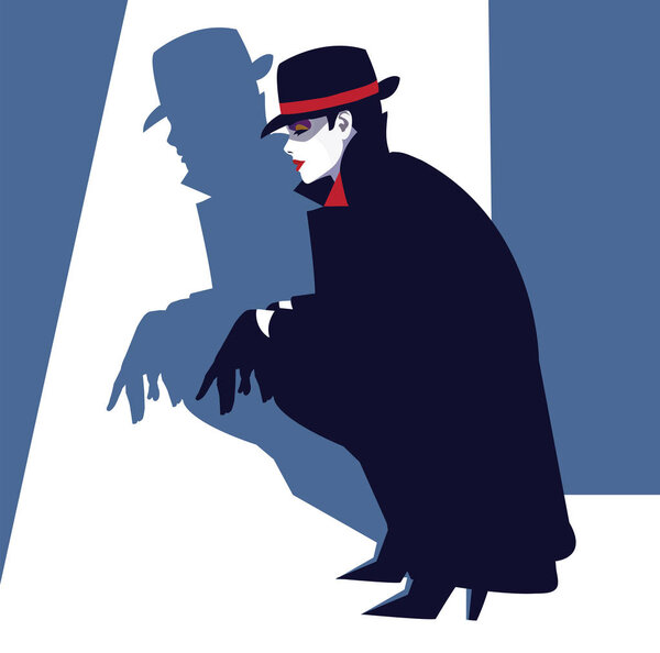 Модница в стиле поп-арт.