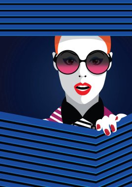 Moda sanatında moda kadını.