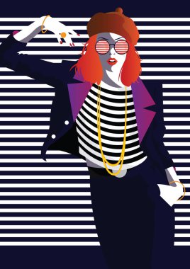 Popüler sanatta moda kadını. Moda Sanatı