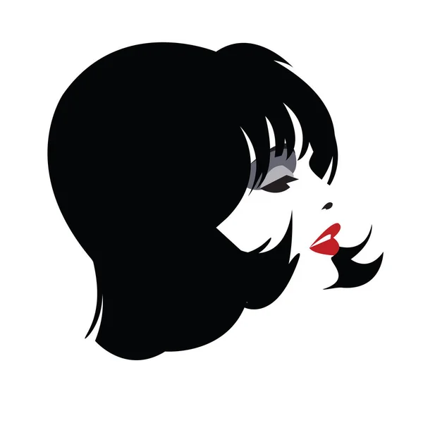 Mujer de moda en estilo Pop art. Ilustración vectorial — Vector de stock