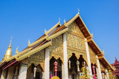 Wat Phrathat Hariphunchai Tapınağı, Lamphun Bölgesi, Tayland.