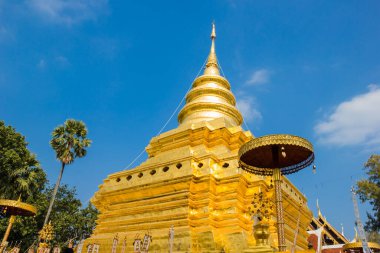 Wat Phra 'daki Altın Pagoda Sri Chom Tangası, Tayland.
