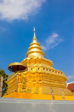 Wat Phra 'daki Altın Pagoda Sri Chom Tangası, Tayland.