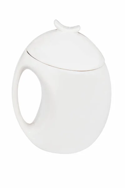 Weiße Tasse Isoliert Auf Weißem Hintergrund — Stockfoto