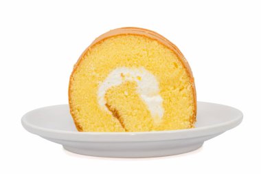 Reçelli kekler beyaz arkaplanda izole edildi