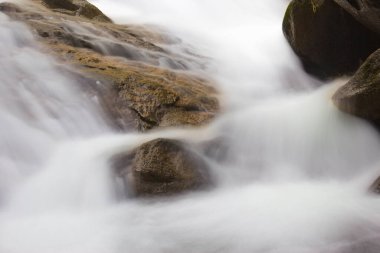 Tayland 'da şelaleye yakın.
