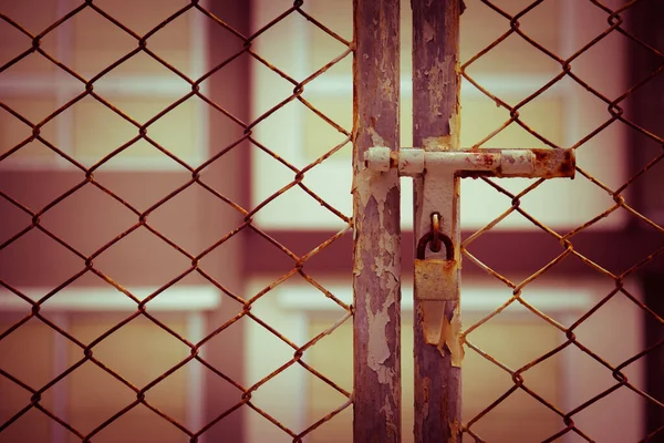 Old Iron Latch Padlock Has Corroded — Stock Photo, Image