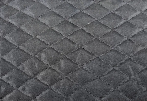 Tessuto Nero Con Decorazione Con Motivo Diamante — Foto Stock