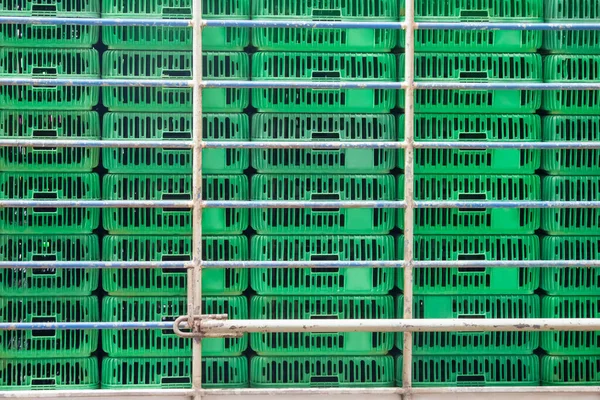 Empty Cage Chicken Transport — Stock Photo, Image