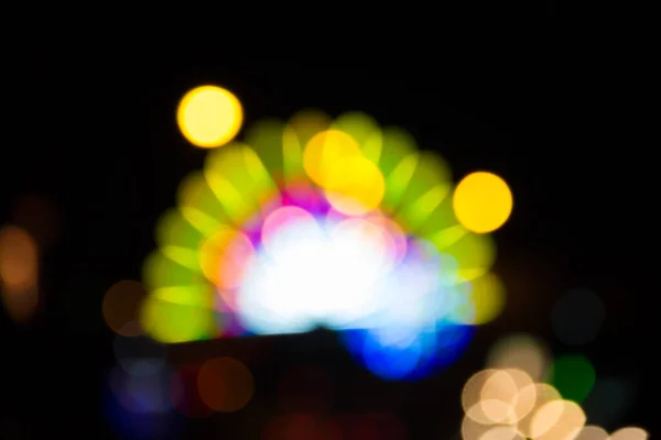 Fond Bokeh Coloré Lumières Fluorescentes — Photo