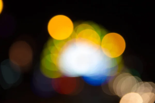 Fondo Bokeh Colorido Luces Fluorescentes — Foto de Stock