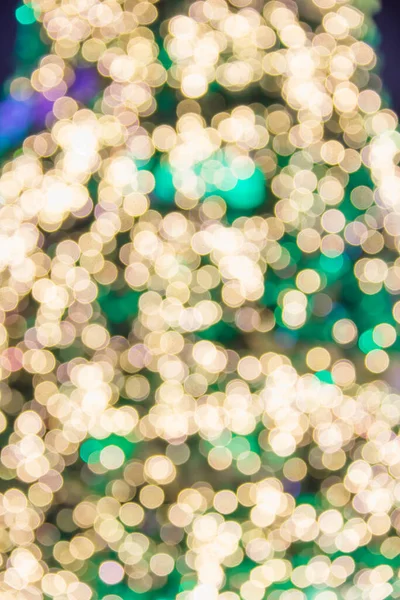 Amarillo Verde Luces Bokeh Las Luces Navidad — Foto de Stock