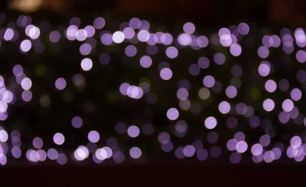 Violet Brun Bokeh Lumières Des Lumières Noël — Photo