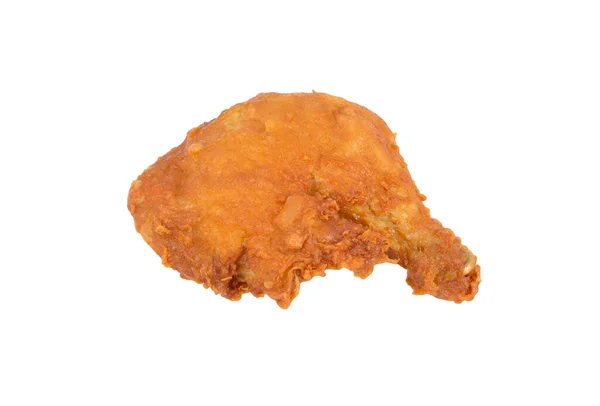 Gambe Pollo Fritte Isolate Bianco — Foto Stock