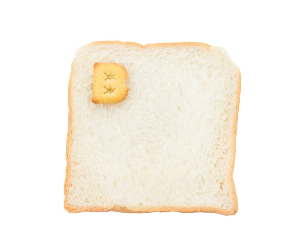 Kekse Abc Mit Brot Mit Buchstaben Isoliert Auf Weißem Hintergrund — Stockfoto