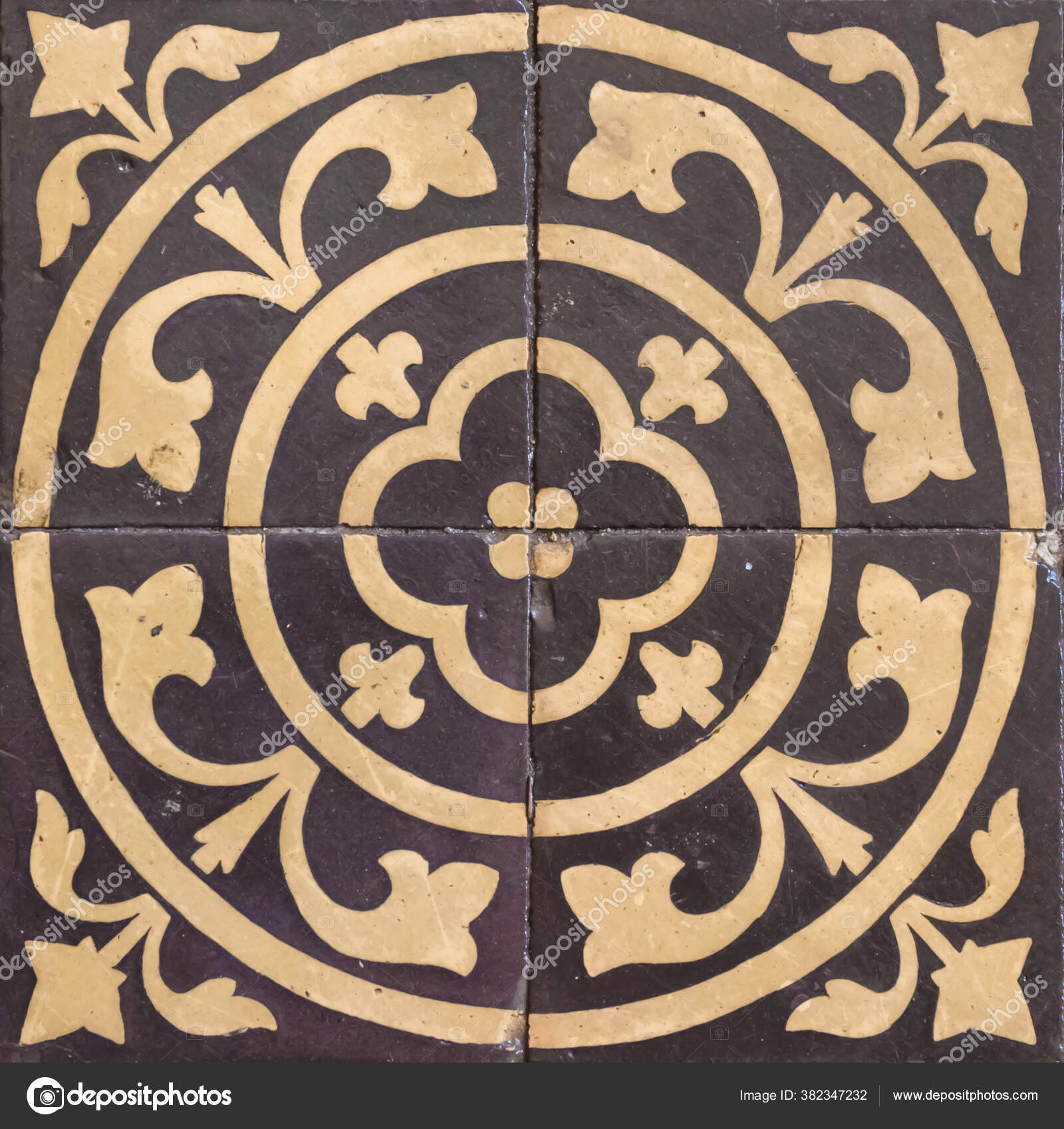 Old Ceramic Tiles Patterns Stock Photo by ©warat42 382347232