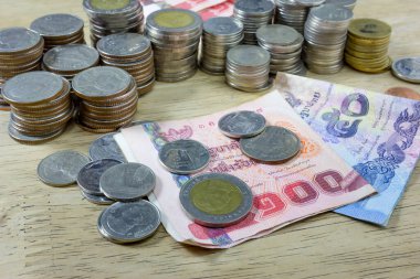 Thai para banknotları ve para