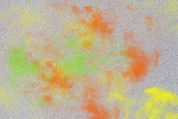 Wandstruktur Mit Orange Grün Gelbem Rauch Abstrakter Hintergrund — Stockfoto