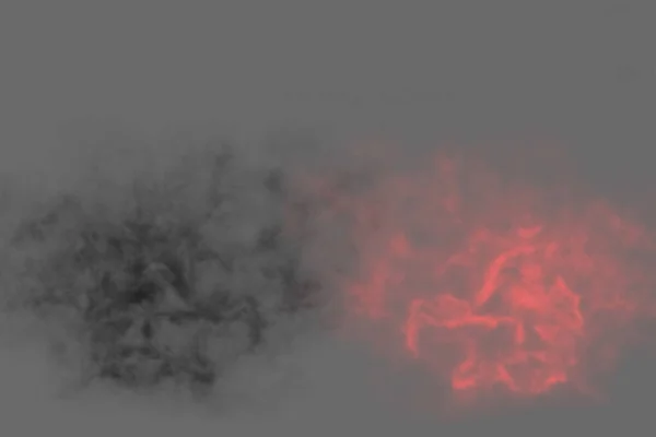 Humo Texturizado Abstracto Negro Rojo — Foto de Stock