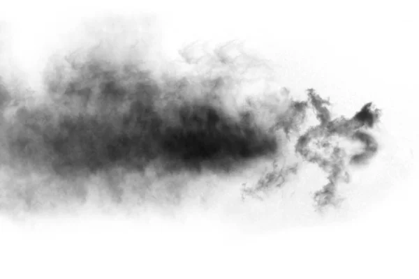 Textured Smoke Abstract Zwart — Stockfoto