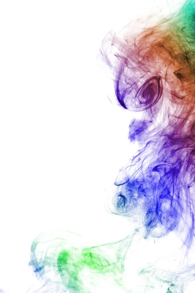 Smoke Shaped Alien White Background — Stock Photo, Image