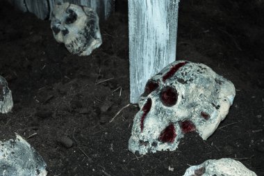 kafatası mezarlıkta, filtre etkisi.