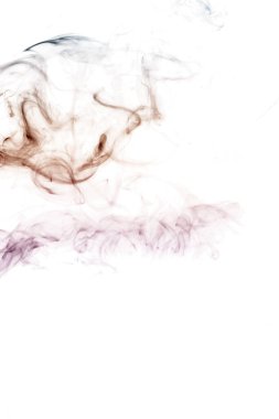 Duman şeklinde canavar, beyaz arkaplan