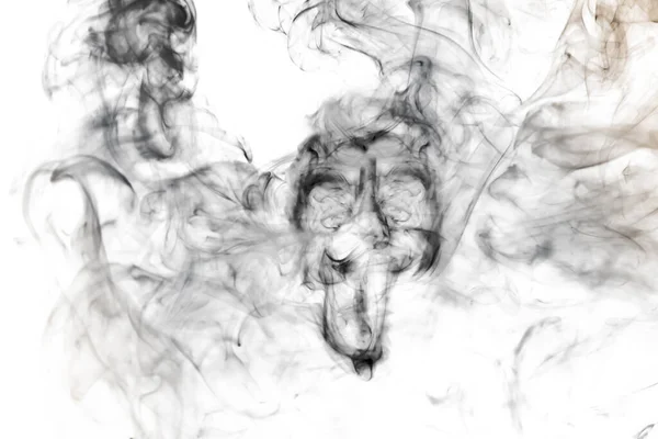Rauchförmiger Geist Weißer Hintergrund — Stockfoto