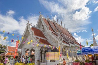 NAN, THAILAND - 31 Aralık 2015: Ming Mueang tapınağı Nan, Tayland.
