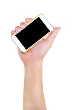 İnsan eli boş cep telefonu, akıllı telefon, kırpma yolu