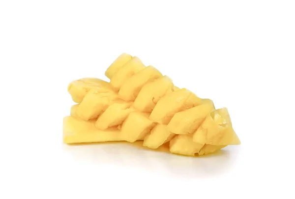 Ananászszeletek Háttérben — Stock Fotó