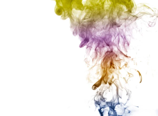 Fora Foco Espectro Forma Fumaça Fundo Branco — Fotografia de Stock