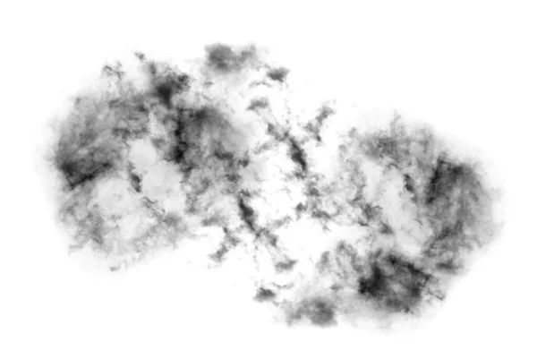 質感の煙 アブストラクト黒 白い背景に隔離された — ストック写真