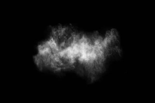Texturovaný Kouř Abstraktní Černá Izolované Černém Pozadí — Stock fotografie
