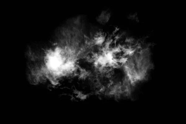 Texturovaný Kouř Abstraktní Černá Izolované Černém Pozadí — Stock fotografie