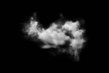 Dokulu Duman, soyut siyah, siyah arkaplanda izole