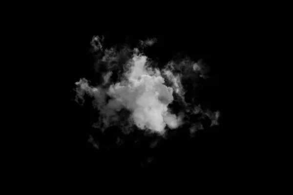 Textured Smoke Abstract Black Isolated Black Background — стоковое фото