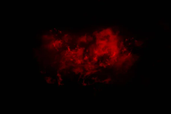 Textured Smoke Abstract Red Isolated Black Background — стоковое фото